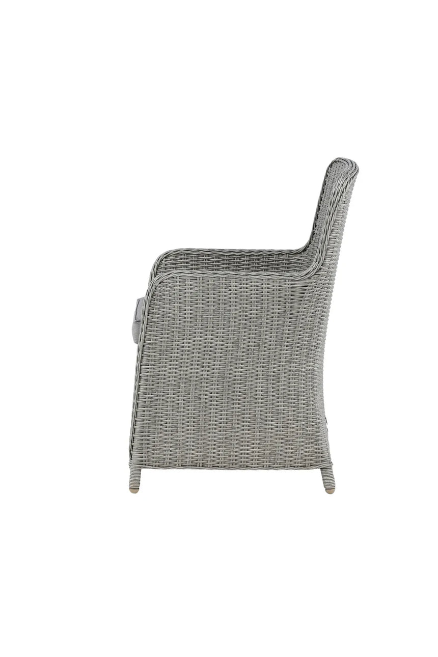Garten Sessel Wembley aus Geflecht und Stahl in Grau von Venture Home – Bild 5