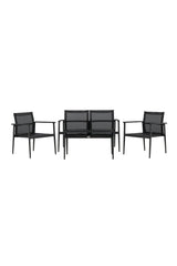 Garten Set Break aus Aluminium und Textilene in Schwarz von Venture Home – Bild 1