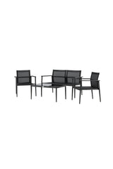 Garten Set Break aus Aluminium und Textilene in Schwarz von Venture Home – Bild 2