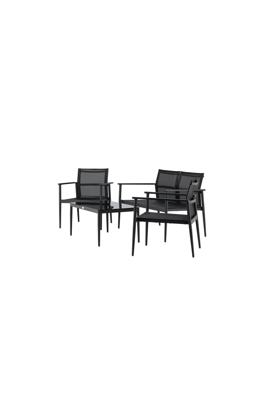 Garten Set Break aus Aluminium und Textilene in Schwarz von Venture Home – Bild 3