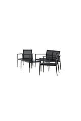 Garten Set Break aus Aluminium und Textilene in Schwarz von Venture Home – Bild 3