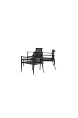 Garten Set Break aus Aluminium und Textilene in Schwarz von Venture Home – Bild 4