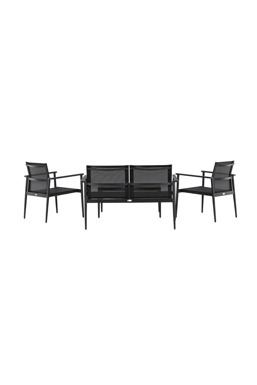 Garten Set Break aus Aluminium und Textilene in Schwarz von Venture Home – Bild 7