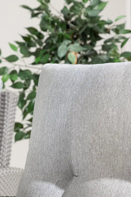 Garten Set Brentwood aus grauem Geflecht mit Glas Tischplatte in Grau von Venture Home – Bild 17