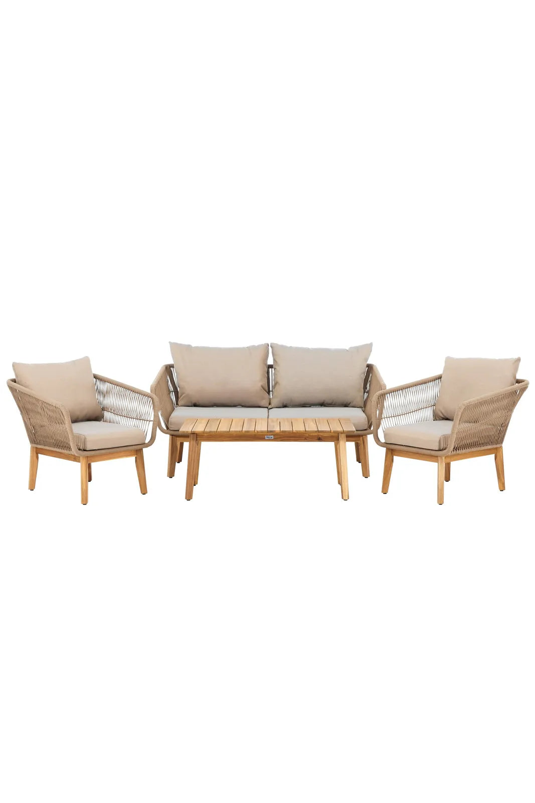 Garten Set Chania aus Akazie in Beige/Natur von Venture Home – Bild 1
