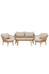 Garten Set Chania aus Akazie in Beige/Natur von Venture Home – Bild 1