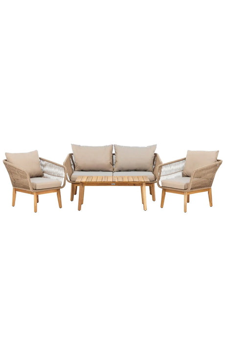 Garten Set Chania aus Akazie in Beige/Natur von Venture Home – Bild 1