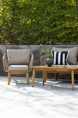 Garten Set Chania aus Akazie in Beige/Natur von Venture Home – Bild 4