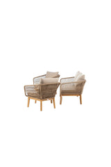 Garten Set Chania aus Akazie in Beige/Natur von Venture Home – Bild 5