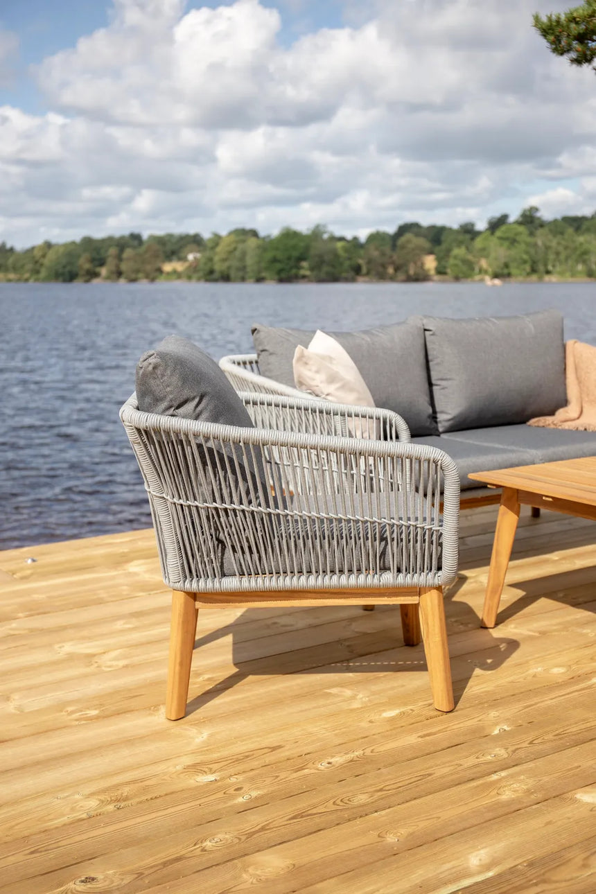 Garten Set Chania aus Akazie in Grau/Natur von Venture Home – Bild 19