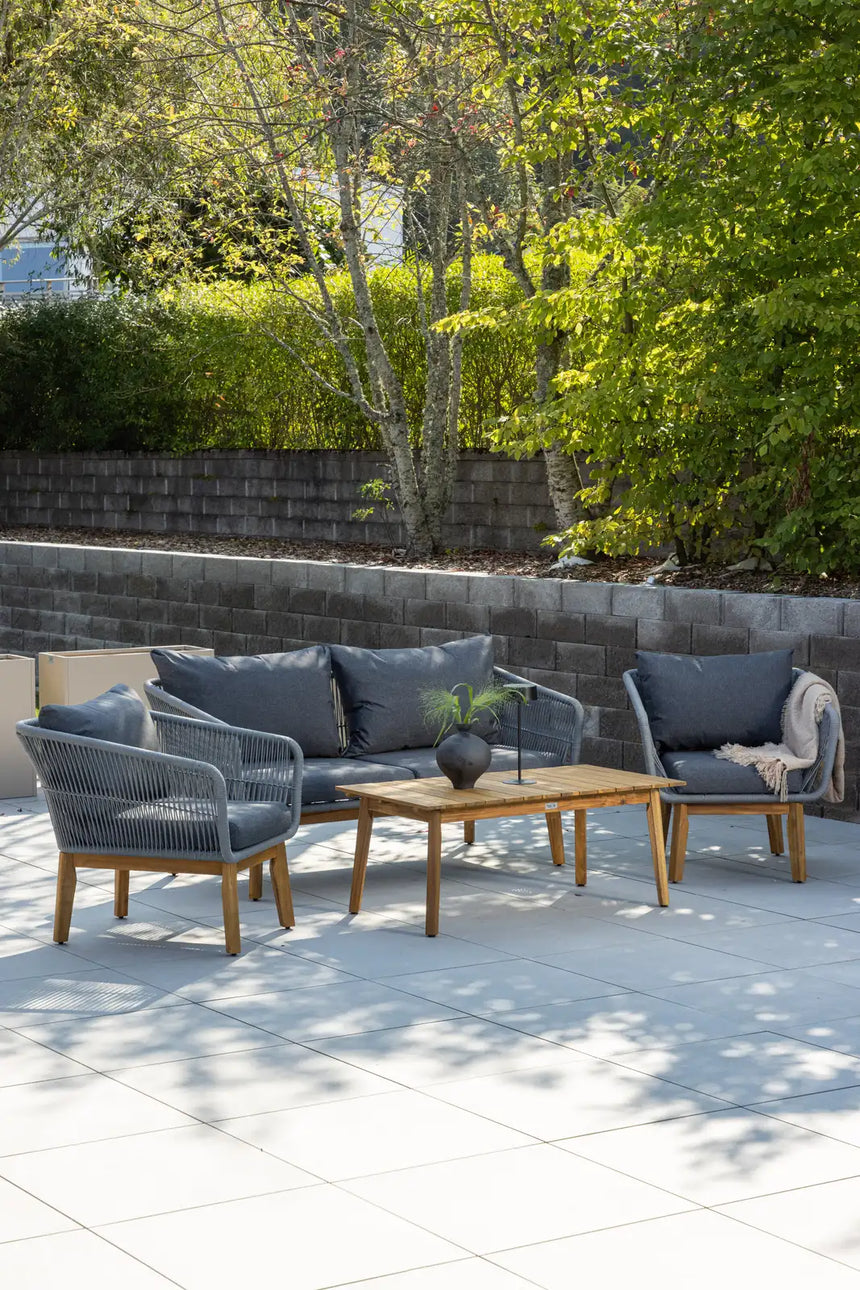 Garten Set Chania aus Akazie in Grau/Natur von Venture Home – Bild 2