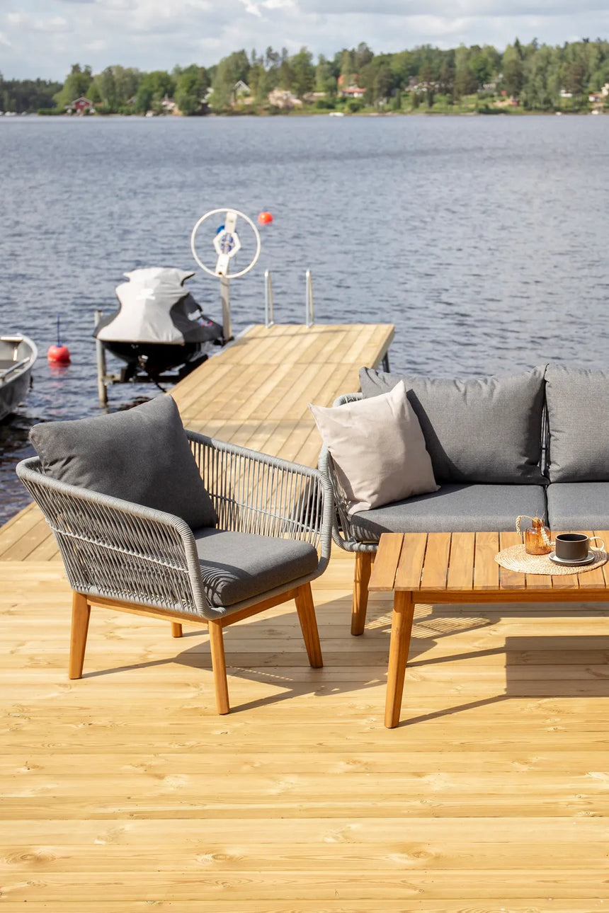 Garten Set Chania aus Akazie in Grau/Natur von Venture Home – Bild 20