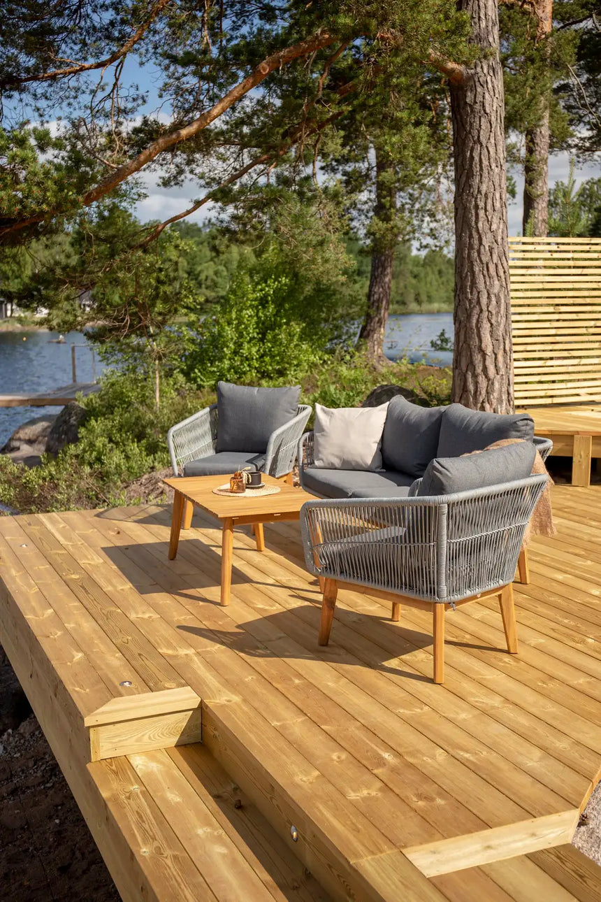 Garten Set Chania aus Akazie in Grau/Natur von Venture Home – Bild 22