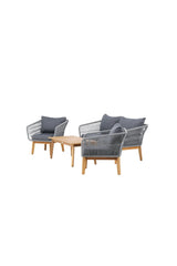 Garten Set Chania aus Akazie in Grau/Natur von Venture Home – Bild 4