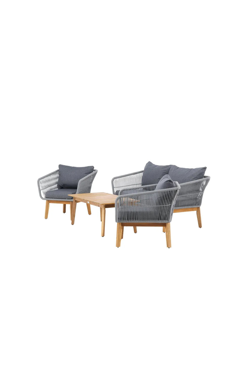 Garten Set Chania aus Akazie in Grau/Natur von Venture Home – Bild 4