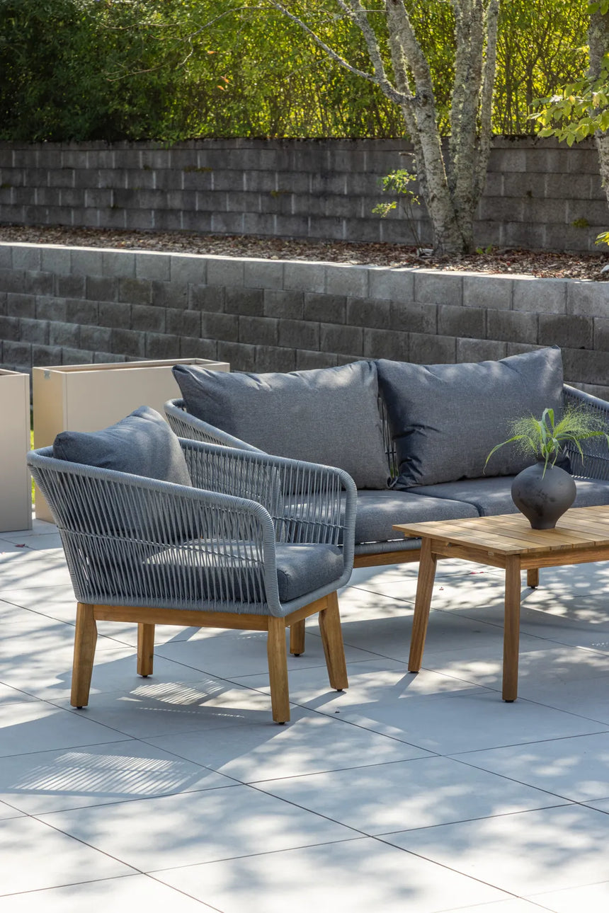 Garten Set Chania aus Akazie in Grau/Natur von Venture Home – Bild 5