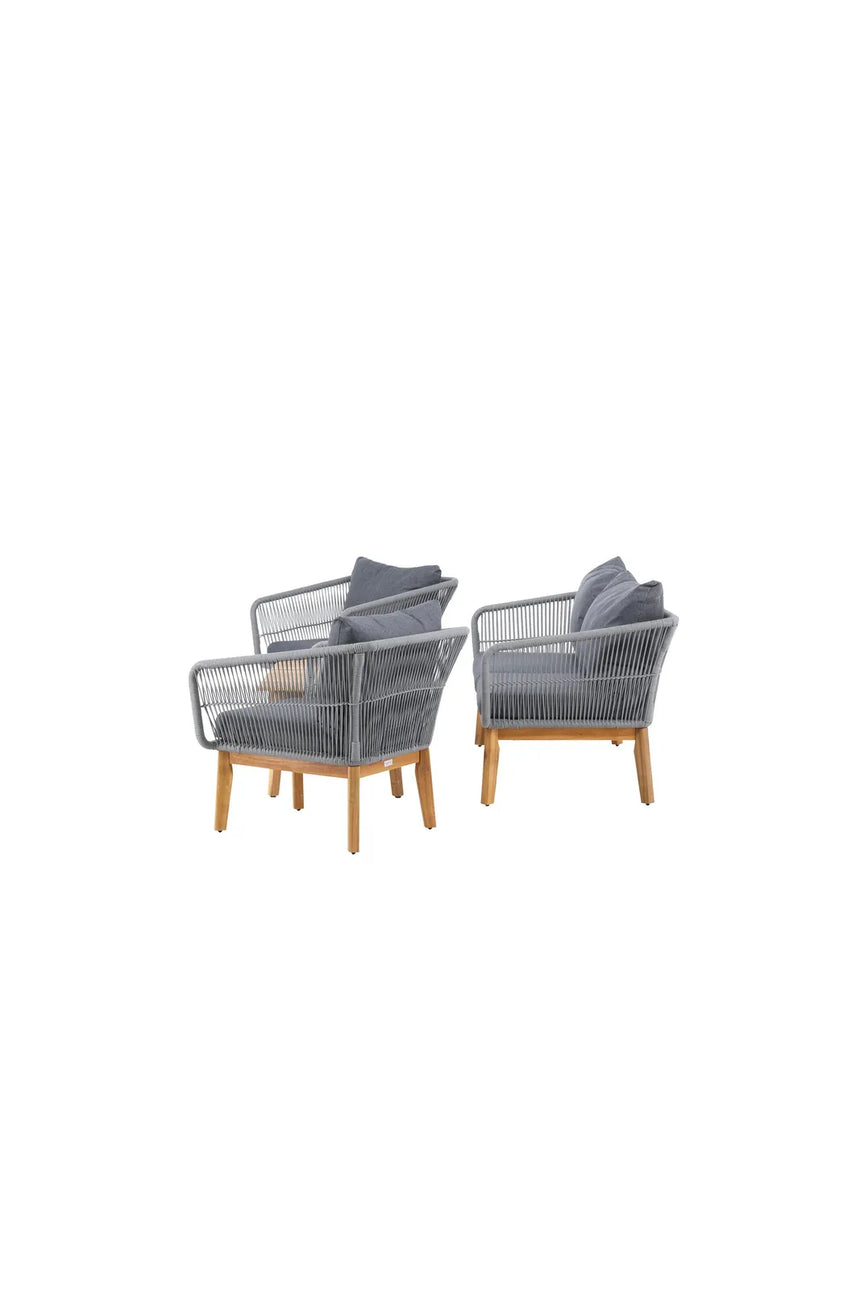 Garten Set Chania aus Akazie in Grau/Natur von Venture Home – Bild 6