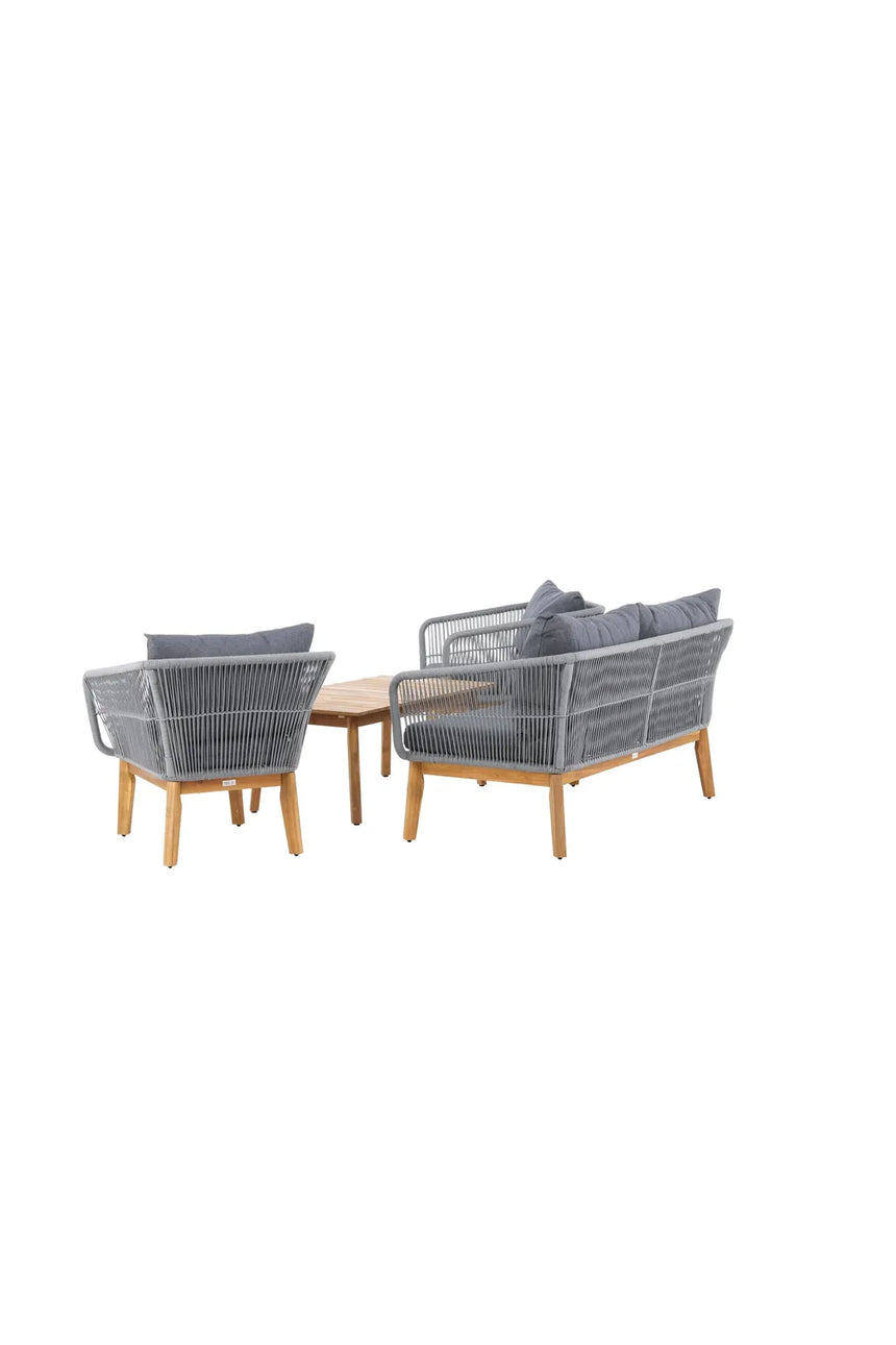 Garten Set Chania aus Akazie in Grau/Natur von Venture Home – Bild 7
