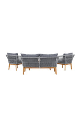 Garten Set Chania aus Akazie in Grau/Natur von Venture Home – Bild 9