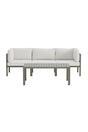 Garten Set Copacabana aus Aluminium und Bouclé in Braun / Weiß von Venture Home – Bild 1
