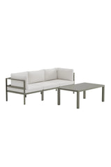 Garten Set Copacabana aus Aluminium und Bouclé in Braun / Weiß von Venture Home – Bild 2