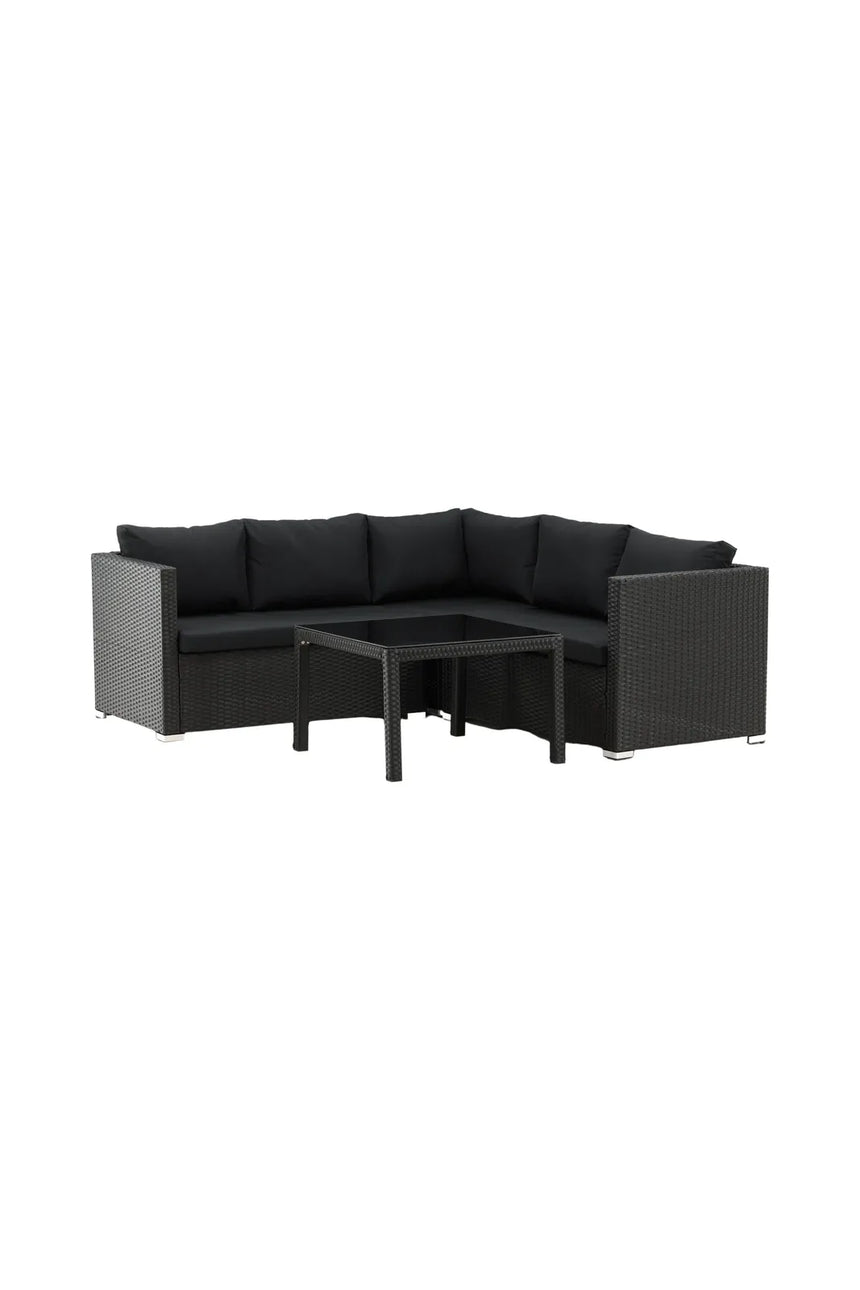 Garten Set Kuba aus Kunststoffgeflecht in Schwarz von Venture Home – Bild 12
