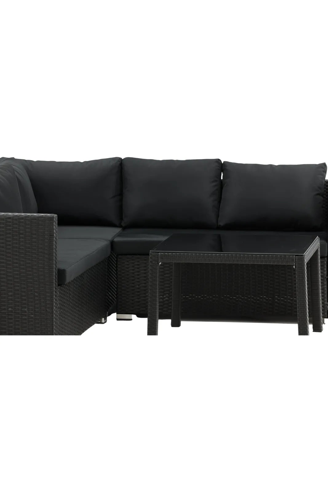 Garten Set Kuba aus Kunststoffgeflecht in Schwarz von Venture Home – Bild 13