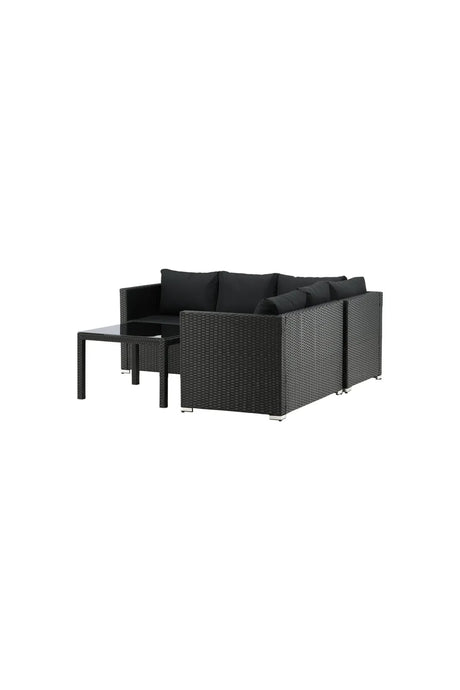 Garten Set Kuba aus Kunststoffgeflecht in Schwarz von Venture Home – Bild 2