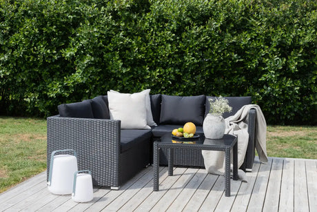 Garten Set Kuba aus Kunststoffgeflecht in Schwarz von Venture Home – Bild 28