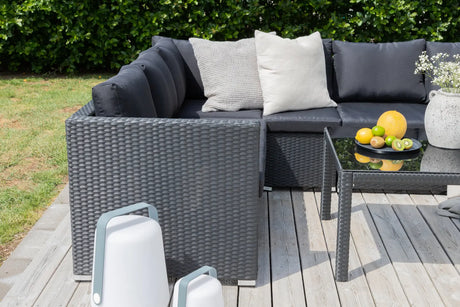 Garten Set Kuba aus Kunststoffgeflecht in Schwarz von Venture Home – Bild 29