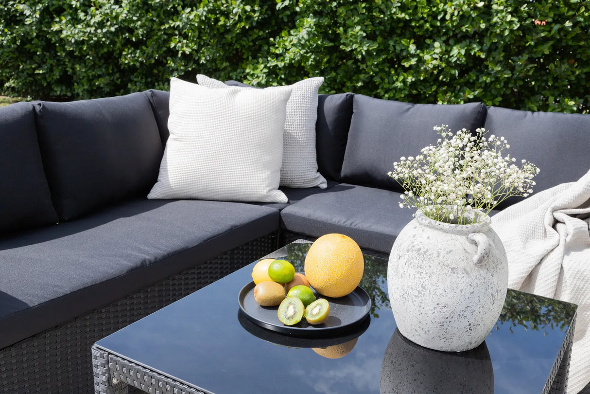 Garten Set Kuba aus Kunststoffgeflecht in Schwarz von Venture Home – Bild 33