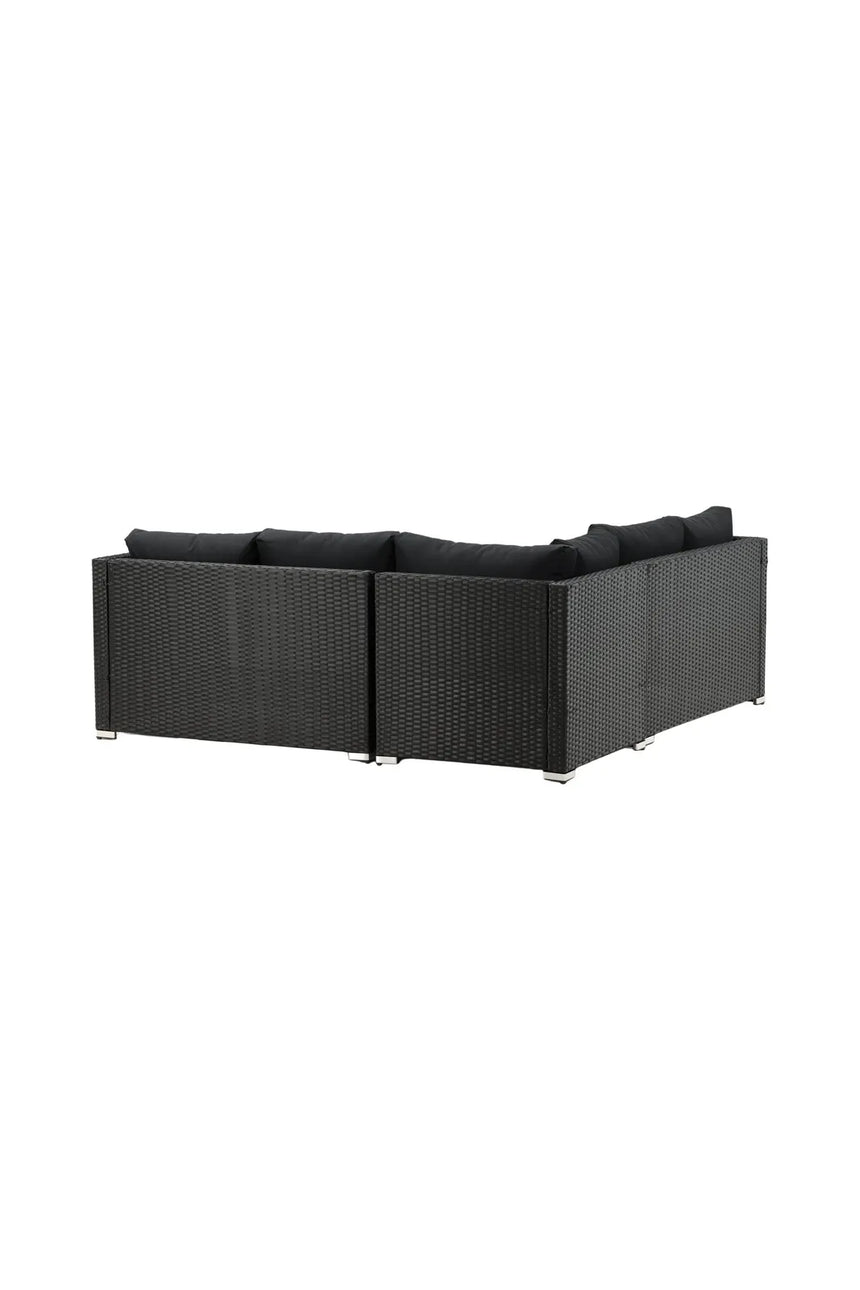 Garten Set Kuba aus Kunststoffgeflecht in Schwarz von Venture Home – Bild 5
