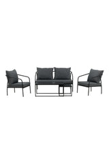 Garten Set Sopot aus Stahl in Schwarz von Venture Home – Bild 1