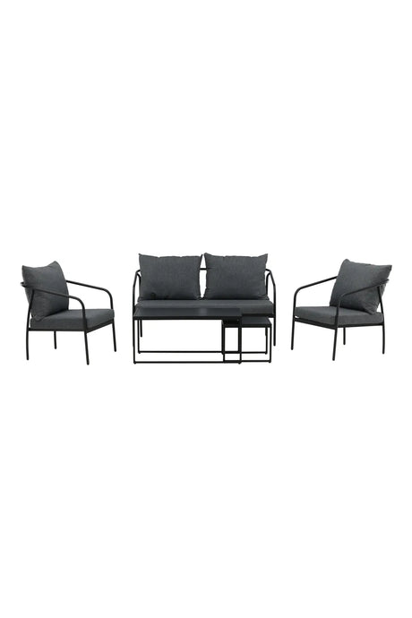 Garten Set Sopot aus Stahl in Schwarz von Venture Home – Bild 1