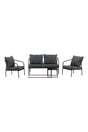 Garten Set Sopot aus Stahl in Schwarz von Venture Home – Bild 1