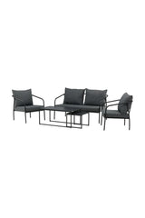 Garten Set Sopot aus Stahl in Schwarz von Venture Home – Bild 2