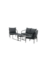 Garten Set Sopot aus Stahl in Schwarz von Venture Home – Bild 3