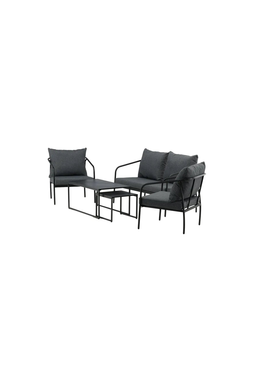 Garten Set Sopot aus Stahl in Schwarz von Venture Home – Bild 3