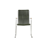 Gartenstuhl Bois aus Stahl in Silber und Grün - ZEN ZONE Furniture