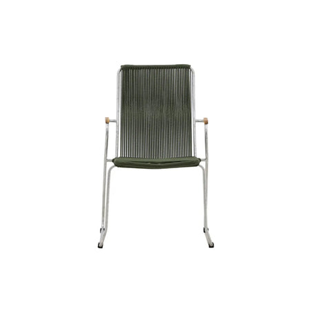 Gartenstuhl Bois aus Stahl in Silber und Grün - ZEN ZONE Furniture