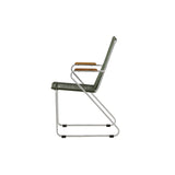 Gartenstuhl Bois aus Stahl in Silber und Grün - ZEN ZONE Furniture