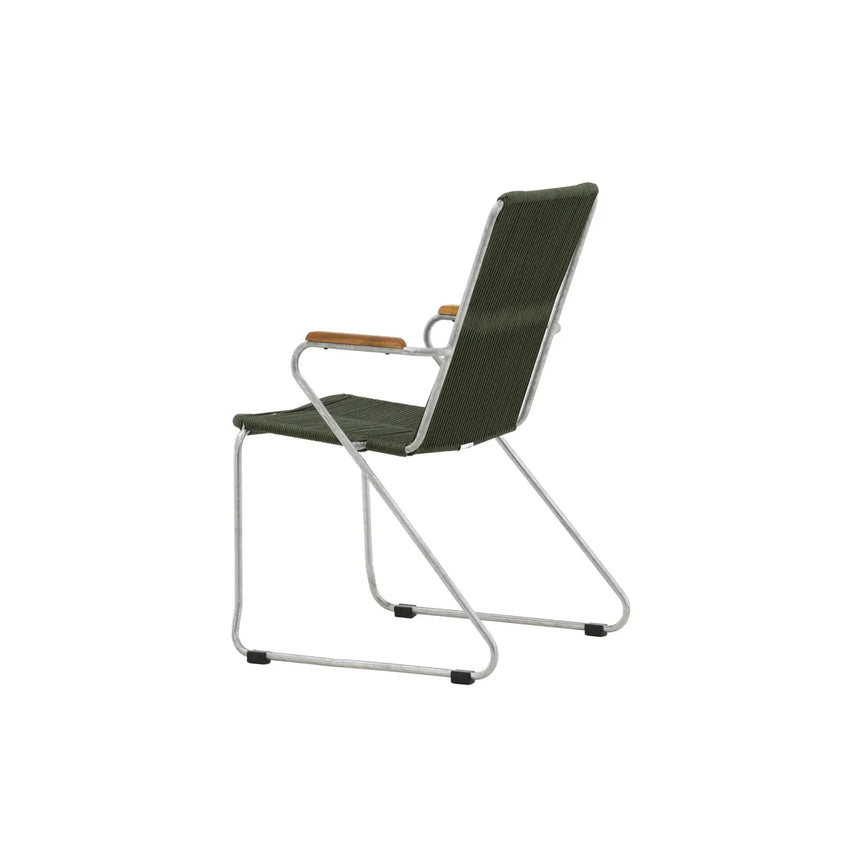 Gartenstuhl Bois aus Stahl in Silber und Grün - ZEN ZONE Furniture