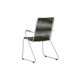Gartenstuhl Bois aus Stahl in Silber und Grün - ZEN ZONE Furniture