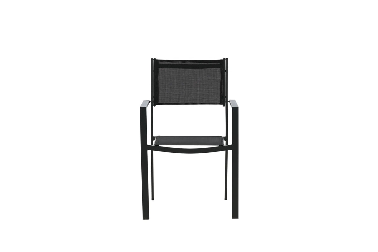 Gartenstuhl Copacabana aus Aluminium und Textilene in Schwarz von Venture Home – Bild 19