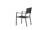 Gartenstuhl Copacabana aus Aluminium und Textilene in Schwarz von Venture Home – Bild 24