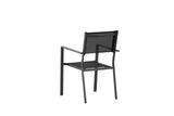 Gartenstuhl Copacabana aus Aluminium und Textilene in Schwarz von Venture Home – Bild 25