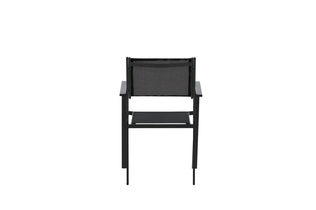 Gartenstuhl Copacabana aus Aluminium und Textilene in Schwarz von Venture Home – Bild 26