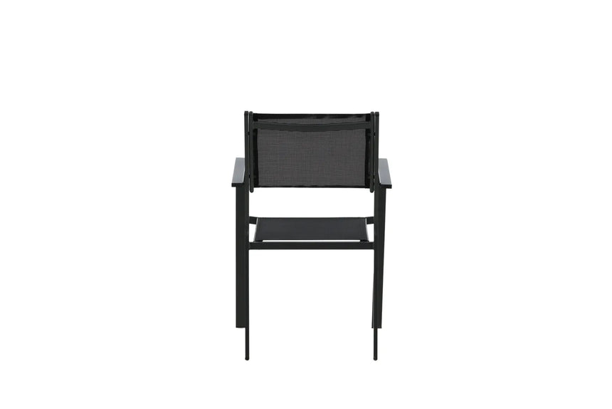 Gartenstuhl Copacabana aus Aluminium und Textilene in Schwarz von Venture Home – Bild 26