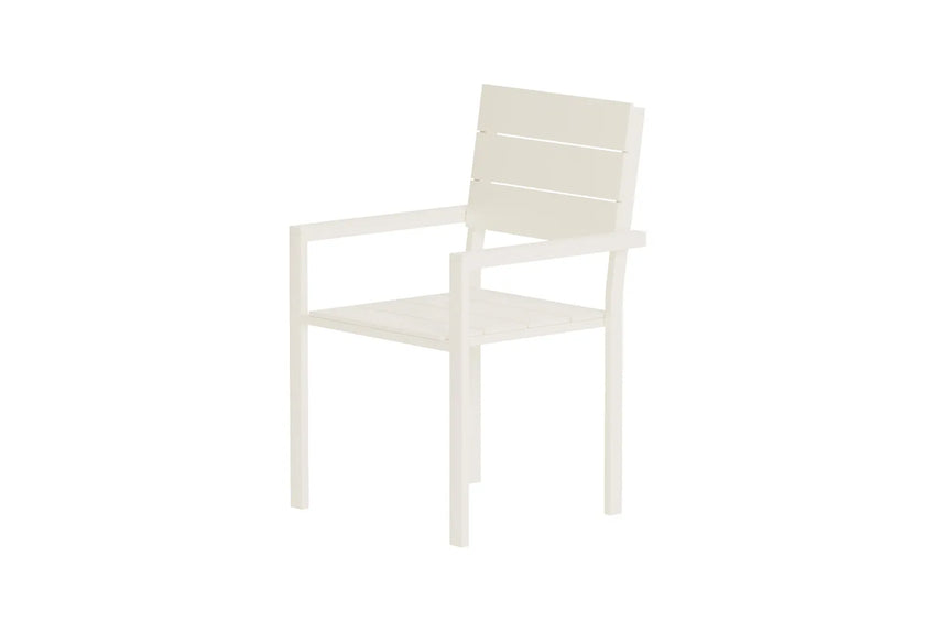 Gartenstuhl Levels aus Aluminium und Polywood in Beige von Venture Home – Bild 7
