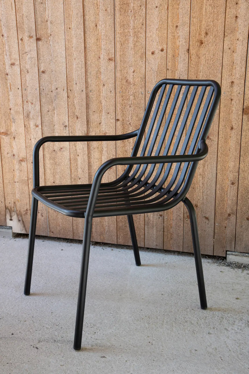 Gartenstuhl Peking aus Aluminium in Schwarz von Venture Home – Bild 14